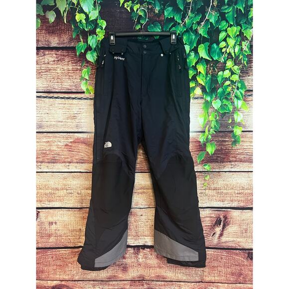 The North Face Hyvent Insulated Ski Snowboard Snow Pants Black Women's M GUC - Picture 1 of 8
